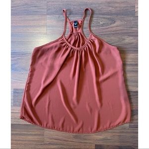 Rust Sleeveless Top